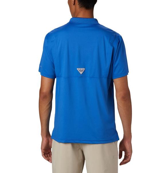 Columbia PFG Skiff Cast Polo Blue For Men's NZ96803 New Zealand